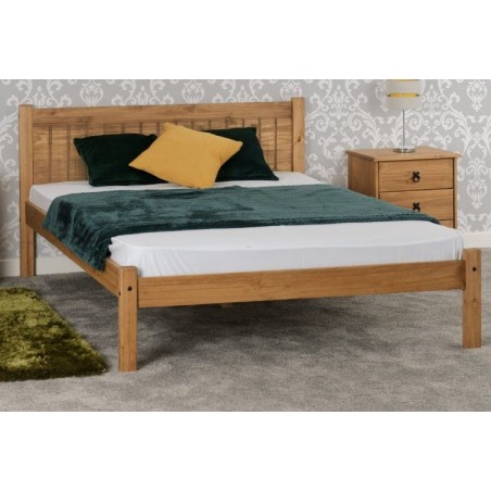 Pine wood double bed | Wood Single Bed frame | Brixton Beds