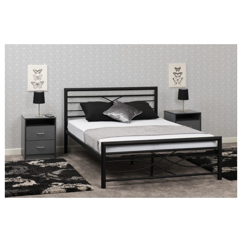 Strong metal bed frame double | Metal beds for sale | Brixton Beds