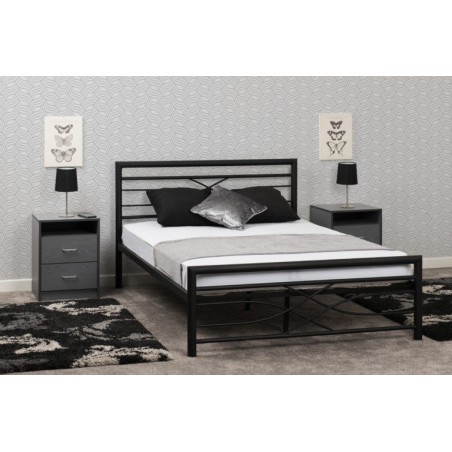 Strong metal bed frame double | Metal beds for sale | Brixton Beds