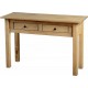 Panama 2 Drawer Console Table in Natural Wax
