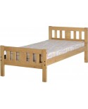 Rio 3' Bed in Distressed Waxed Pine