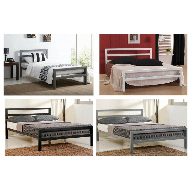 Strong metal bed frame double | Metal beds for sale | Brixton Beds