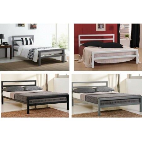 Strong metal bed frame double | Metal beds for sale | Brixton Beds