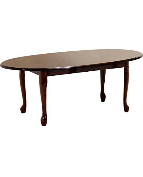 Queen Anne Solid Wood Legs with Satin Finish Coffee Table