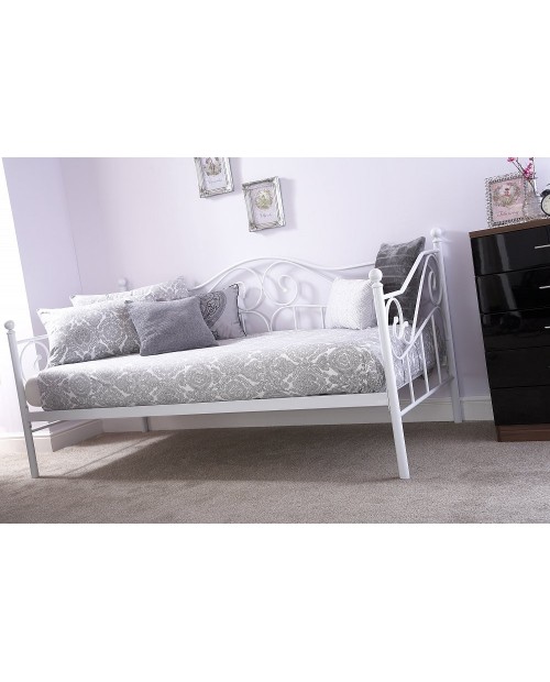 MADISON DAY BED FRAME IN WHITE
