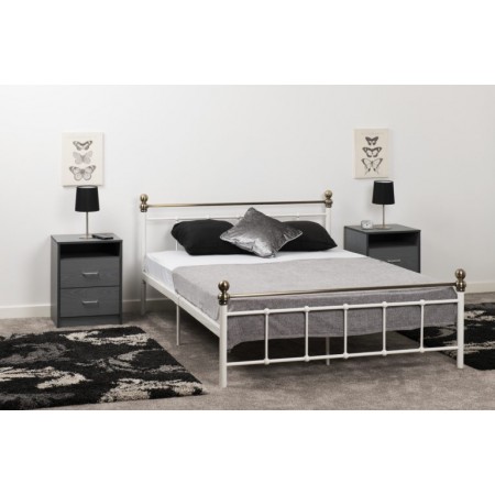 Strong metal bed frame double | Metal beds for sale | Brixton Beds