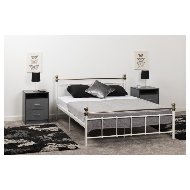 Strong metal bed frame double | Metal beds for sale | Brixton Beds