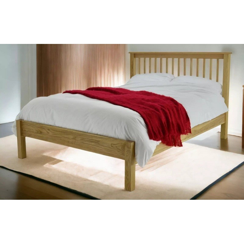 Oak wood double bed | Wooden beds| Wooden Bed Frames  | Brixton Beds