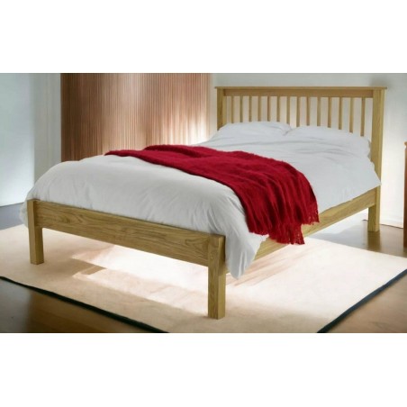 Oak wood double bed | Wooden beds| Wooden Bed Frames  | Brixton Beds