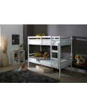 Durham Wooden Bunk Bed White 3ft Single