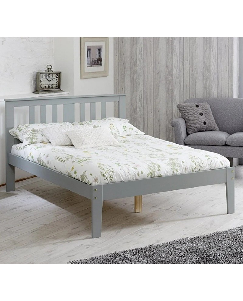 Kingston Grey Wooden Bed