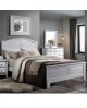 Parma White Wooden Bed