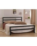 City Block Black Metal Bed Frame 4FT 6INCH Double