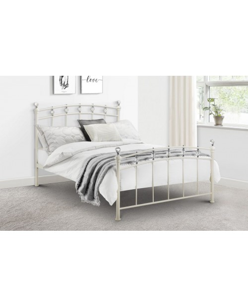 Sophie Metal Bed Stone White