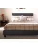 BED IN A BOX 4Ft 6" Double Faux Leather Bedstead In Black