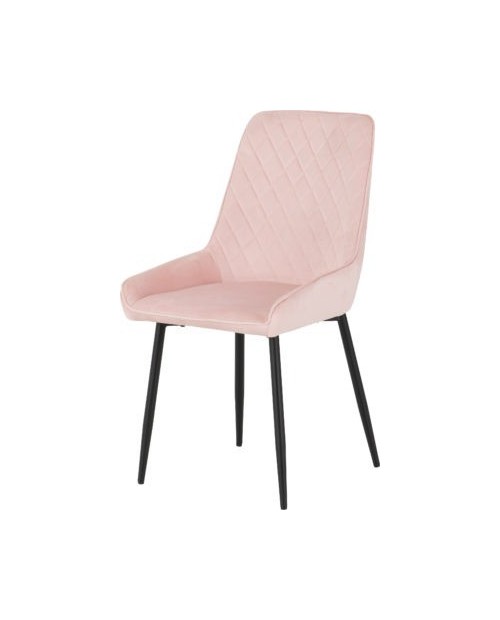 2 x Avery Chair Baby Pink Velvet