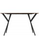 Athens Rectangular Dining Table Medium Oak Effect/Black