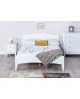 Lauren Single Bed in White 3FT Single Bed Wooden Frame WHITE