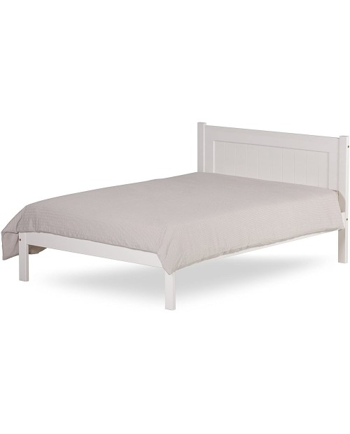 Clifton 4ft Small Double Bed Frame In Solid White Pine