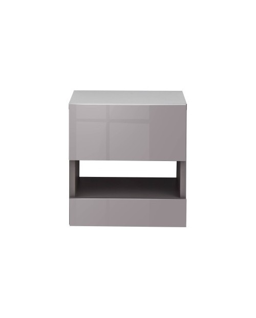GALICIA PAIR OF WALL HANGING BEDSIDE TABLES GREY