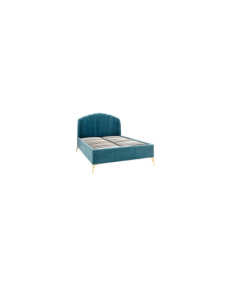 PETTINE 150CM END LIFT OTTOMAN BED TEAL