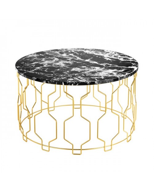GRACE COFFEE TABLE BLACK MARBLE