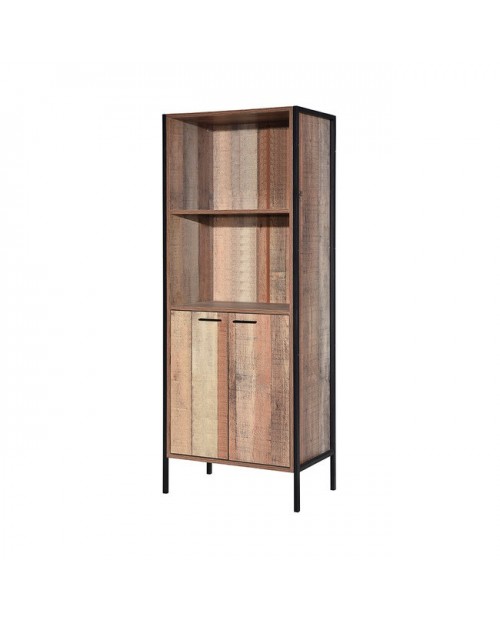 Hoxton Wood Effect Bookcase-Display Cabinet
