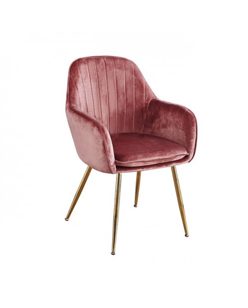 Lara Contemporary Vintage Pink Assembled Chairs