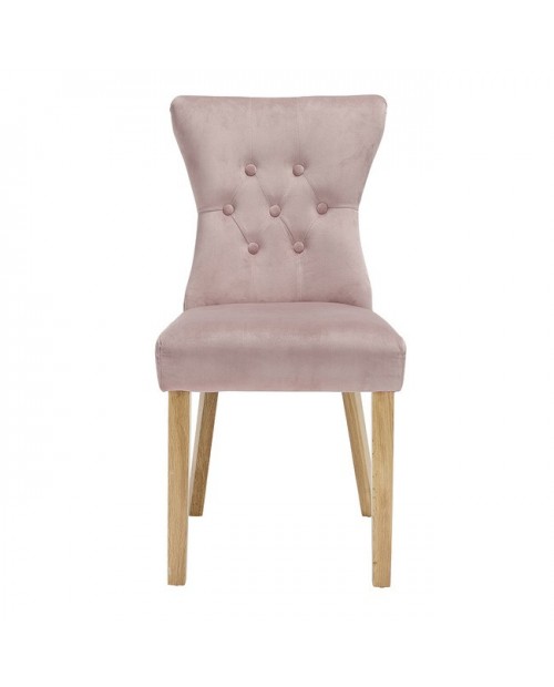 Naples Dining Chair Blush Pink (Pack Of 2)