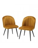 Orla Dining Chair Mustard (Pack Of 2)