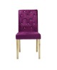 Paris Chair Purple Velvet (Pack Of 2)