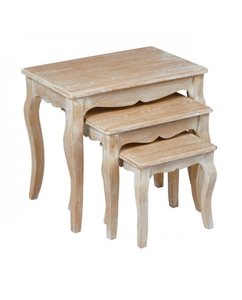 Provence Nest Of 3 Tables Weathered Oak