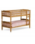 Colonial Bunk Bed Small Single 2ft 6inch Waxed