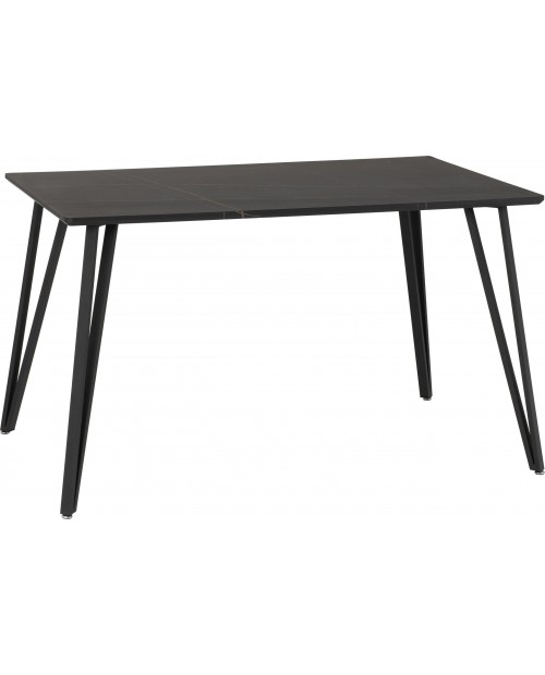 Marlow Dining Table Black Marble Effect/Black