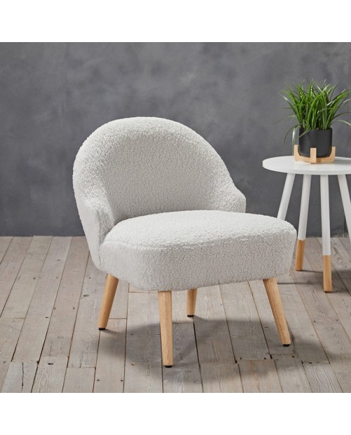 Ted Chair Grey with Wooden Legs