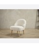 Ted Chair White with Wooden Legs