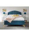 PETTINE 150CM END LIFT OTTOMAN BED TEAL