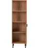 1 Door 2 Shelf Cabinet Medium Oak Effect