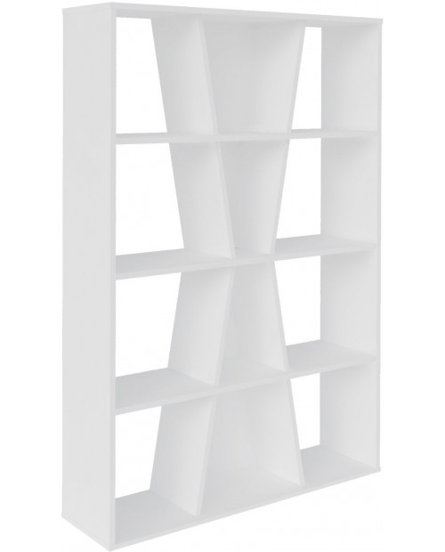Naples Medium Bookcase White