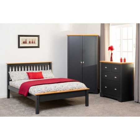 White wood double bed | Wooden bed frames| Brixton Beds