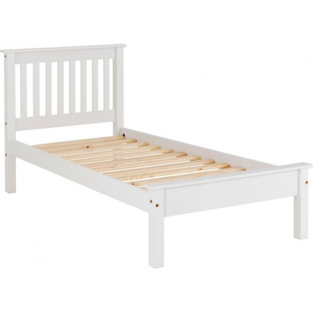 White wood double bed | Wooden bed frames| Brixton Beds