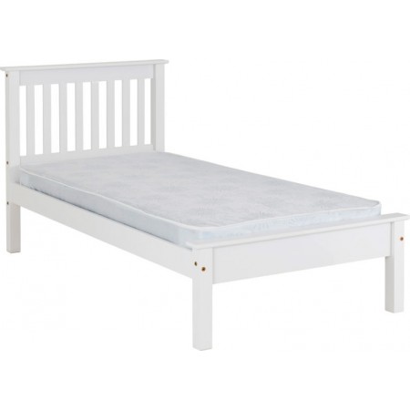 White wood double bed | Wooden bed frames| Brixton Beds