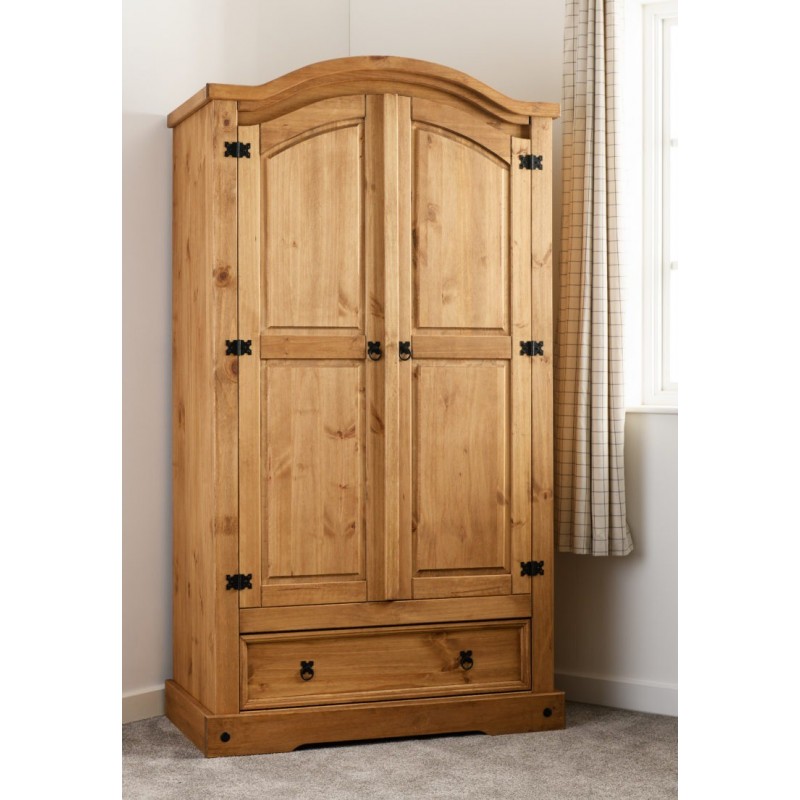 2 Door Wardrobe | 2 door Wooden Wardrobe | Brixton Beds