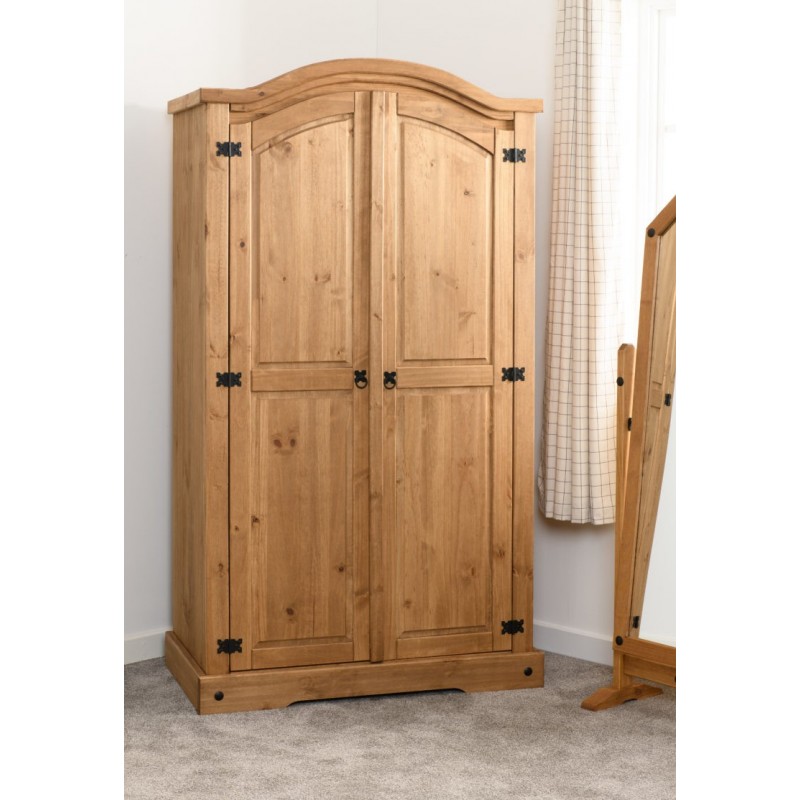 2 Door Wardrobe | Wooden Wardrobes|  Brixton Beds