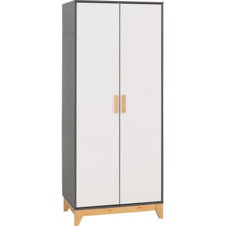 2 Door Wardrobe | Flat Pack Wardrobes | Brixton Beds