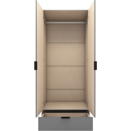 2 Door Wardrobe | 2 Door wardrobe with mirror | Brixton Beds