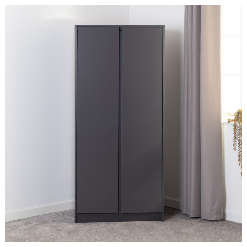 2 Door Wardrobe | Flat Pack Wardrobe | Brixton Beds