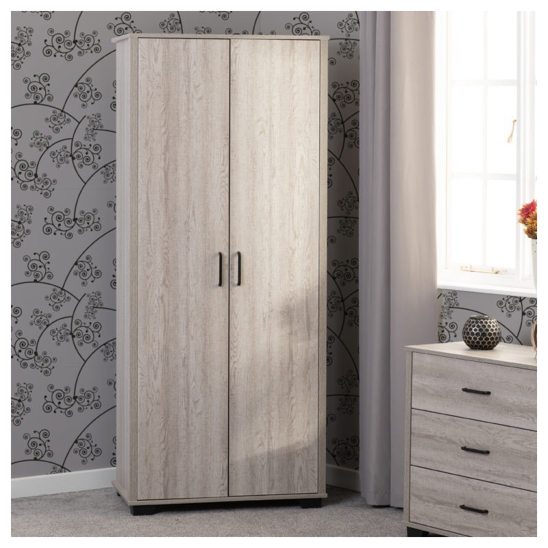 2 Door Wardrobe | Flat pack wardrobes | Brixton Beds