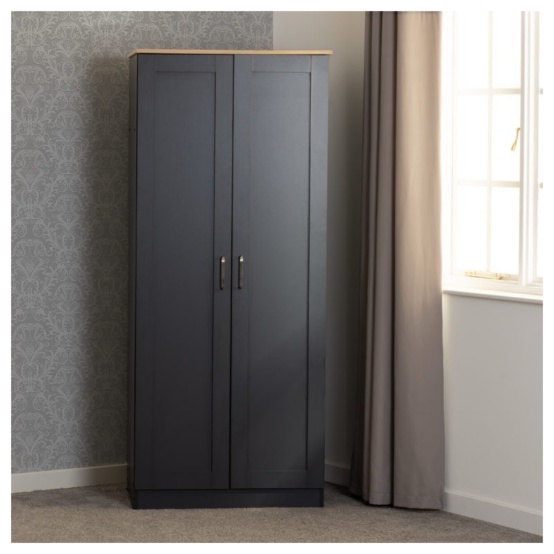 2 Door Wardrobe | Wardrobe with 2 doors | Brixton Beds