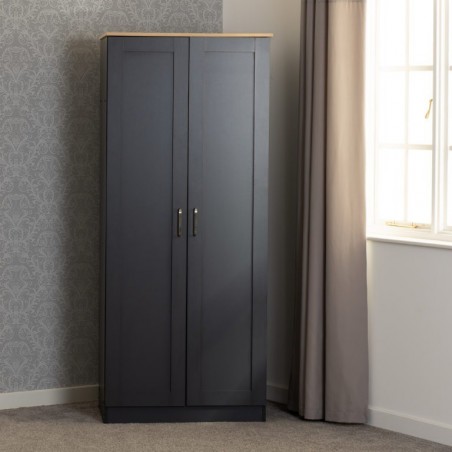 2 Door Wardrobe | Wardrobe with 2 doors | Brixton Beds